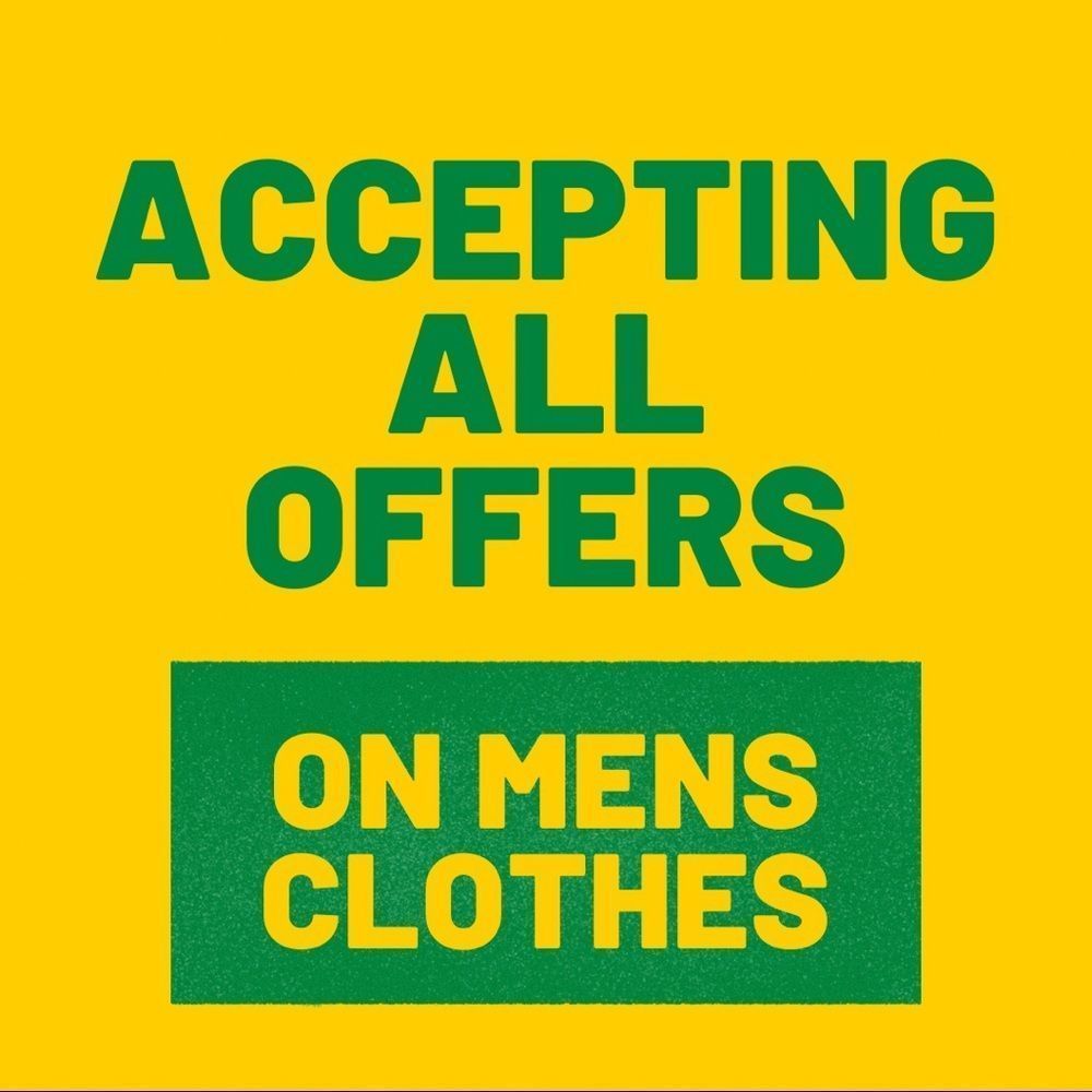 *** MENS CLOTHING SALE --->